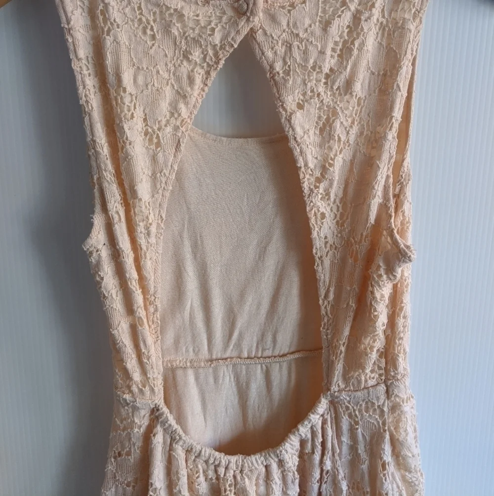 Free People Women’s Peachy Sleeveless Lace Dress Size XS - Picture 3 of 8